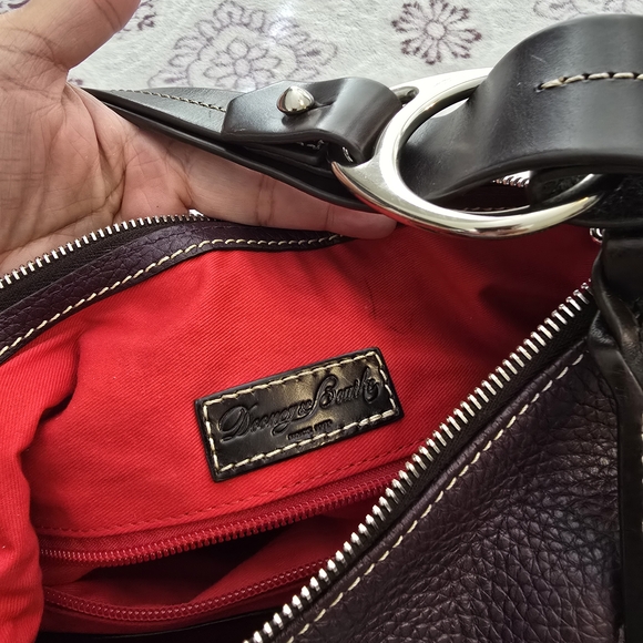 Dooney & Bourke Purple Plum Leather Shoulder Bag - Picture 11 of 12
